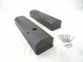 Small Block For Chevy 350 Fabricated Long Bolt Valve Cover Black Bpe-2301bc 