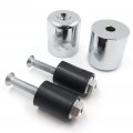 Hongk- Compatible With Suzuki Gsx1300r Hayabusa 1999-2016 Chrome Billet Aluminum Bar Ends Rubber B078h2nxnx