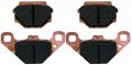 Front Brake Pads 1988-2004 Fits Kawasaki Bayou 300 2x4 Klf300b 2wd Only 