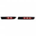 Kuafu Side Marker Light Compatible With 2004-2008 Honda Acura Tl Base Models Lamps Reflectors Front Rear 4pcs Smoke Lens Red