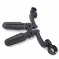Xkh Group Motorcycle Black Adjustable Highway Peg Mounting Kit With Footpeg Foot Rest For V-star Roadstar Suzuki Boulevard