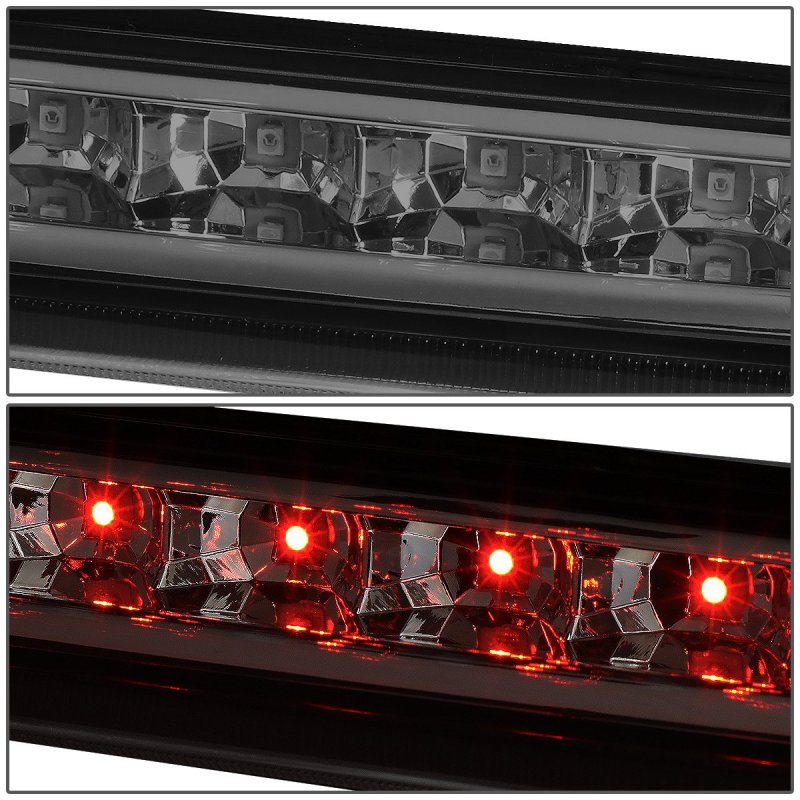 Dna Motoring 3bl-cmty07-led-sm Smoked Lens Led Third Tail Brake Light For 07-14 Chevy Suburban 1500 2500 Tahoe