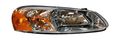 Right Headlight Assembly For 2001 To 2002 Dodge Stratus Coupe Amber Polycarbonate Lens Waterproof Outer Lamp Part Number 