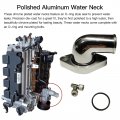 Jem Jules Polished Aluminum 90a Swivel Water Neck For Sbc Bbc Chevy 327 350 454 396