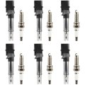 6 Ignition Coils And Iridium Spark Plugs Set Compatible 2006-2008 For Volkswagen Passat 3 6l V6 2007-2008 Audi Q7 Replacement