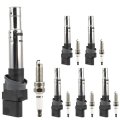 6 Ignition Coils And Iridium Spark Plugs Set Compatible 2006-2008 For Volkswagen Passat 3 6l V6 2007-2008 Audi Q7 Replacement