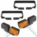 Caltric Light Guards W Lights For John Deere 4049m 4049r Compact Tractor 2014-2022