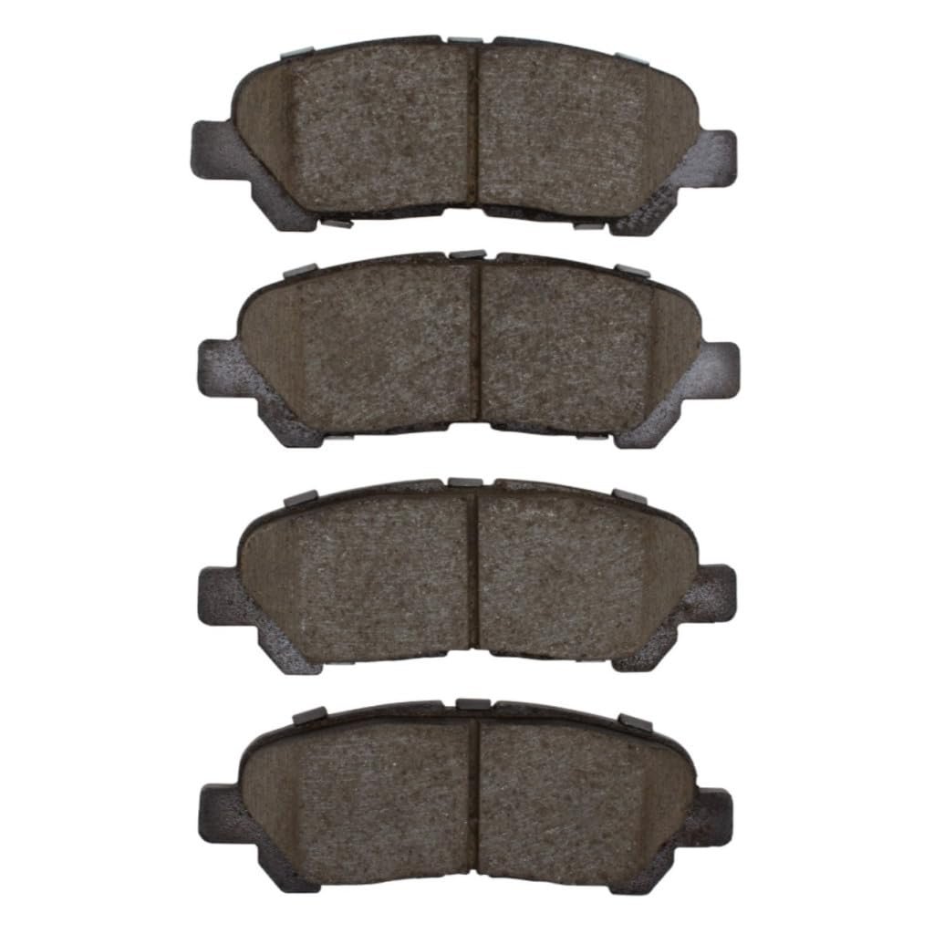 Disc Brake Pads For Toyota Highlander 2008 To 2013 Ceramic Friction Mechanical Wear Sensor 4 46 In Inner And Outer Pad Width