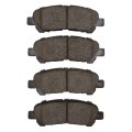 Disc Brake Pads For Toyota Highlander 2008 To 2013 Ceramic Friction Mechanical Wear Sensor 4 46 In Inner And Outer Pad Width 