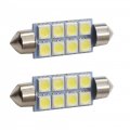 14 Pcs 5smd 194 Light Bulb 6000k 168 T10 2825 Car Dome Map Door Courtesy License Plates 31mm Interior Light 