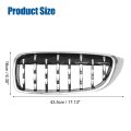 Front Bumper Kidney Grille Diamond Star For Bmw 4 Series F32 2013 To 2020 428i 430i 435i 440i Silver Tone Abs Plastic 1 Pair
