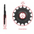Caltric Blue Drive Chain And Sprocket Kit Compatible With Kawasaki Ninja 1000 Zx1000 Abs 2011-2017