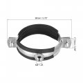 Uxcell Adjustable Pipe Bracket Clamp 2-1 2 63mm Wall Ceiling Mount Iron Strap Support 5pcs