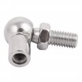 Uxcell Rod End Ball Bearing Right-hand Female Thread M8x1 25mm And Male 45 Steel Gas Spring Fitting Silver Tone 2pcs