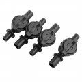 Plastic Yard Irrigation Fitting Antidrip Water Valve Nozzle Connector 4pcs Black 