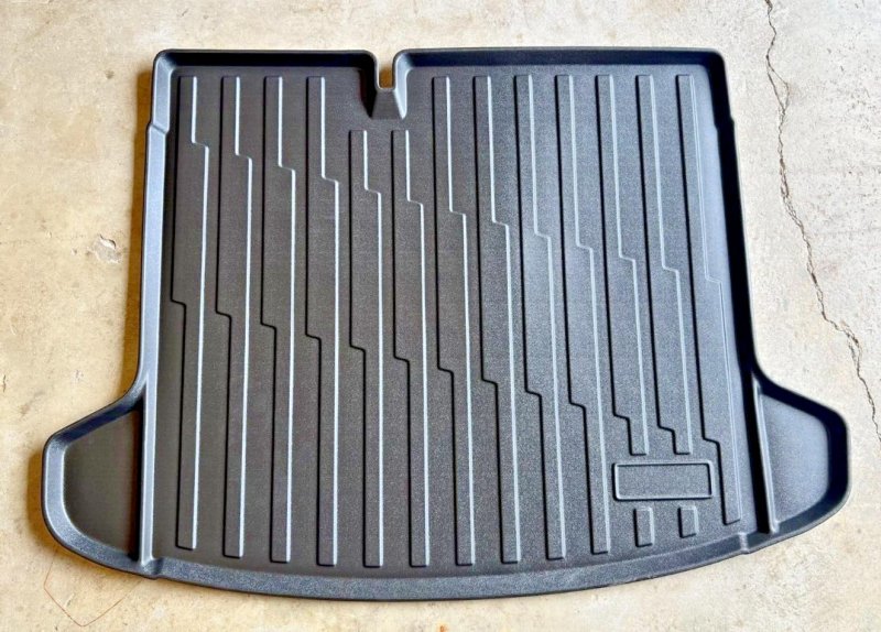 Cargo Liner Trunk Mat For Nissan Kicks 2018 2024 Weather Resistant Rubber Tray With Raised Lip And Non Slip Laser Cut Design