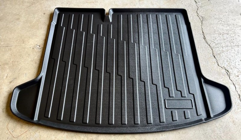 Cargo Liner Trunk Mat For Nissan Kicks 2018 2024 Weather Resistant Rubber Tray With Raised Lip And Non Slip Laser Cut Design