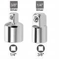 Uxcell Socket Reducer And Adapter Set Of 4 Pcs Female To Male Cr-v Silver
