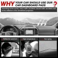 Autorder Custom Fit For Dashboard Cover Mat Ford F150 F-150 2021 2022 2023 Accessories Flannel Nonslip Dash Sunshade Glare Uv