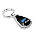Ipick Image For Ford F-150 Black Dome Chrome Metal Teardrop Key Chain Keychain Official Licensed