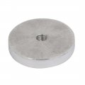 Uxcell 4pcs 55mm Dia 10mm Thickness M10 Thread Solid Aluminum Disc Hardware For Glass Table