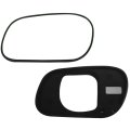 Driver And Passenger Side Door Mirrors Glass W Plate For 1998-2010 Ford Crown Victoria O Heated Left Right Exterior Replacement 