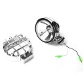 Compatible With Ford Super Duty Excursion 3 Inches Chrome Bull Bar 6 Housing Clear Lens Fog Lights