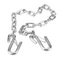 Towing Wire Ropes Trailer Safety Chain 3500lbs With Double Spring Clip Hooks For Rv 