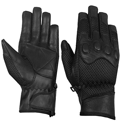 Real Leather Motorcycle Bike Cycling Gloves Um105 Medium