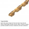 Uxcell 12-28 Unf Straight Flute Thread Tap And 4 6mm Twist Drill Bit Set Titanium Plated 6542 High Speed Steel Drilling Machine