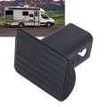Flag Metal Trailer Hitch Cover For 2in Receivers Matte Black Unique 3d Design With Anti Shock Pin