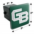 University Of Wisconsin Green Bay Primary Logo Tow Trailer Hitch Cover Plug Insert 2