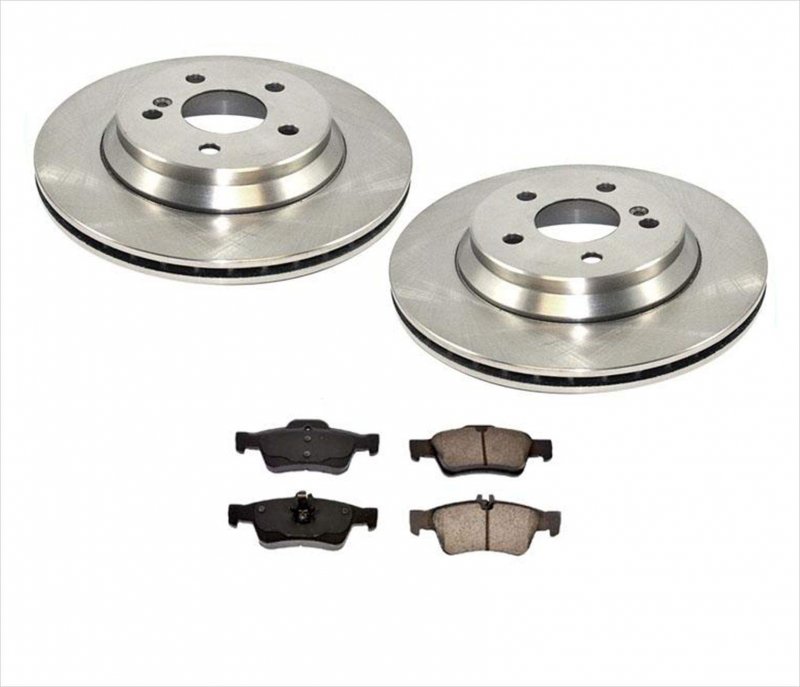 Mercedes Benz 03 06 S430 S500 4matic Rear Brake Rotors Ceramic Pads