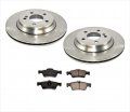 Mercedes Benz 03 06 S430 S500 4matic Rear Brake Rotors Ceramic Pads 