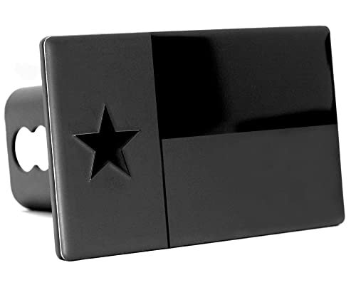 Texas State Flag Metal Hitch Cover Fits 2 Receiver Black