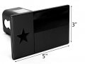 Texas State Flag Metal Hitch Cover Fits 2 Receiver Black