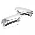 Chrome Door Mirror Covers For 2009 To 2015 Honda Pilot With Turn Signal Cutout Abs Plastic Silver Exterior Accessories 