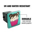 Cute Mouse Bear Ice Cream Cupcake With Sprinkles Tow Trailer Hitch Cover For 2 In Receivers Black Abs Plastic Modern Style
