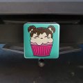 Cute Mouse Bear Ice Cream Cupcake With Sprinkles Tow Trailer Hitch Cover For 2 In Receivers Black Abs Plastic Modern Style