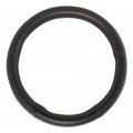 Deluxe Steering Wheel Cover 18 In Pvc Black With Red Stitching Universal Fit For Cars Model 54009 