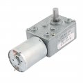 Uxcell Dc 12v 5rpm 6mmx13mm D-shape Shaft Electric Power Turbo Worm Geared Motor