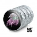 City Skyline Graffiti Pigeon Head Tire Rim Wheel Aluminum Valve Stem Caps