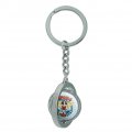 Graphics More Wonder Woman 1984 Logo Wings Keychain Spinning Round Chrome Plated Metal
