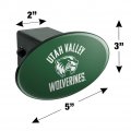 Utah Valley University Wolverines Logo Oval Tow Hitch Cover Trailer Plug Insert 2