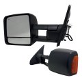 Driver Side Towing Mirror For 2007 2021 Toyota Tundra Power Adjusted Heated Spotter Glass Manual Fold Turn Signal Telescoping 