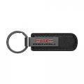 Ipick Image For Ford Mustang 5 0 Gunmetal Black Metal Plate Pu Leather Strap Key Chain Keychain Official Licensed