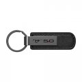 Ipick Image For Ford Mustang 5 0 Gunmetal Black Metal Plate Pu Leather Strap Key Chain Keychain Official Licensed