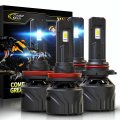 Cougar Motor 9005 H11 Led Bulbs Hb3 Hb4 Fog Lights 36000lm Combo 2 Sets 6500k Cool White Plug And Play Pack Of 4 