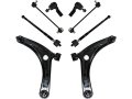 Control Arm Sway Bar Link Tie Rod Kit 8 Piece Set For 2007-2017 Mitsubishi Outlander 