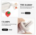 Ukcoco Rabbit Stand Chinese New Year Bunny Ornaments Car Mount Cellphone Holder Cute Desks Portable Phone Cell For I-phone Lazy